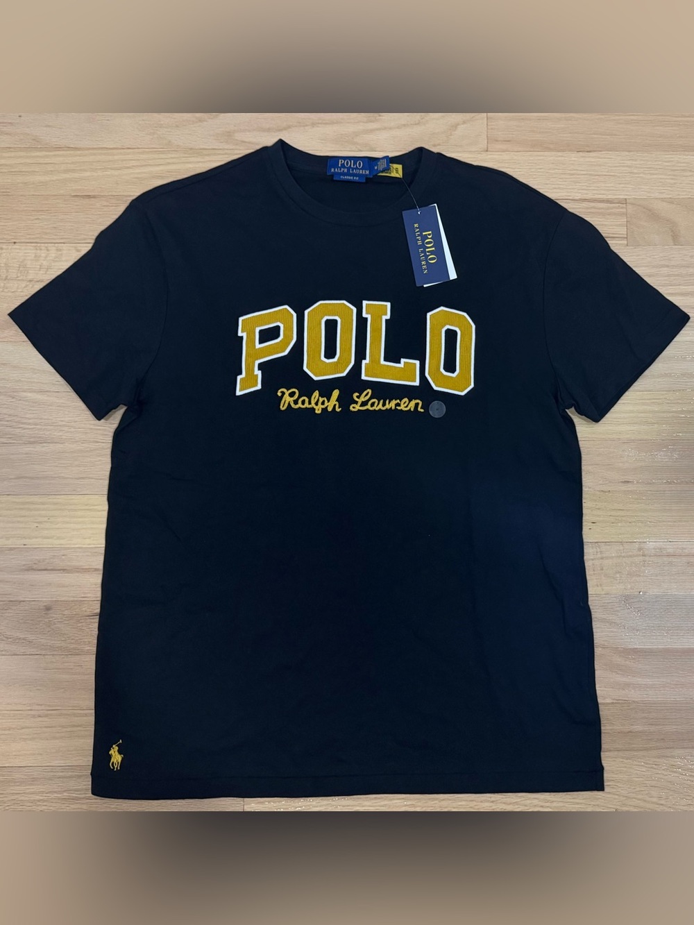 Polo Ralph Lauren Men’s Classic Fit Stitched Logo Pony T-Shirt Tee Black M-XL